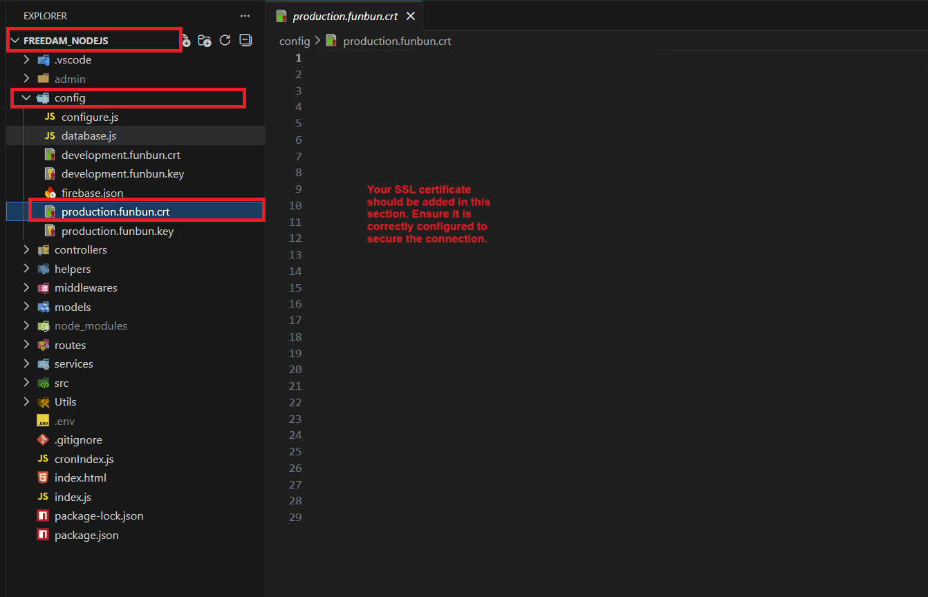SSL Certificate Location