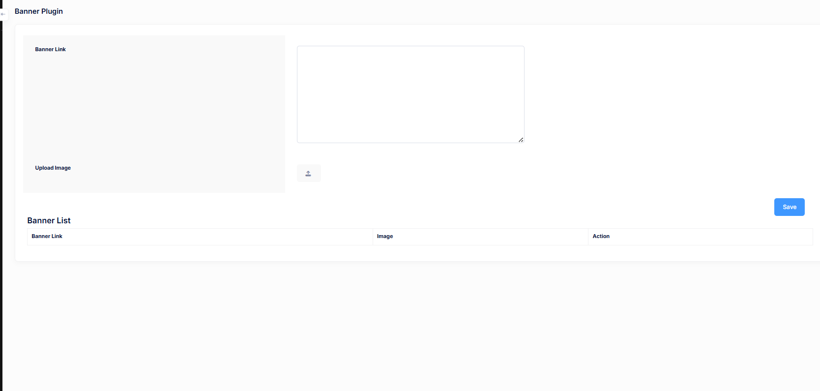 Banner Plugin Settings